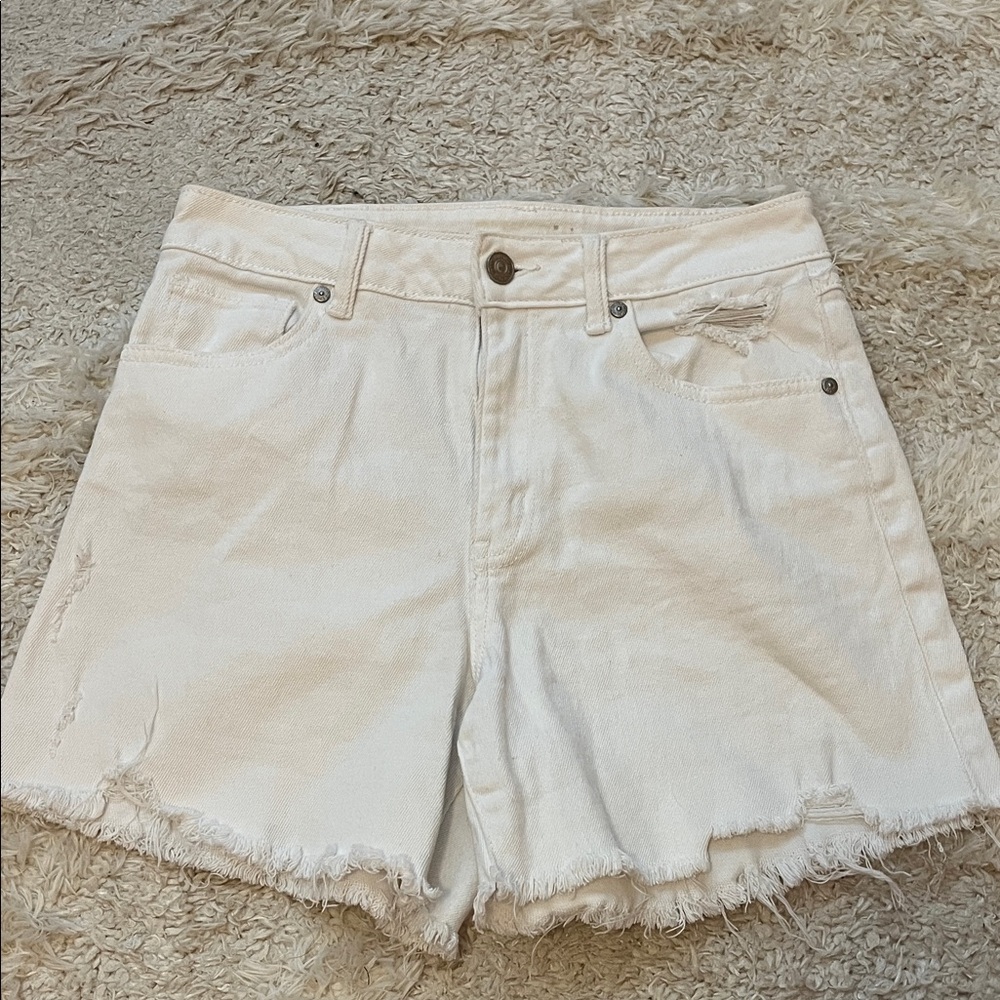 Rewash Cream Jean Shorts for Women